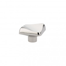 Curvilinear Bezier Knob Satin Nickel 1 5/8