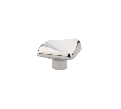 Curvilinear Bezier Knob Satin Nickel 1 5/8