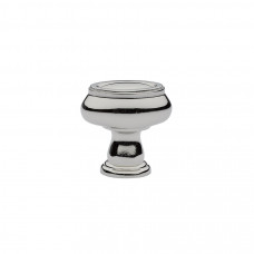 Geometric Oval Knob Polished Chrome 1 3/4