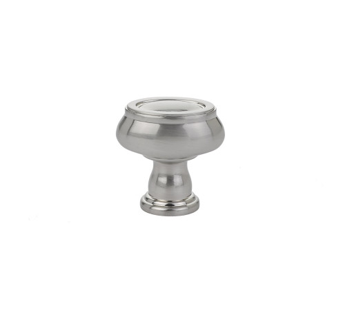 Geometric Oval Knob Satin Nickel 1 1/2 Geometric Oval Knob Satin Nickel 1 1/2