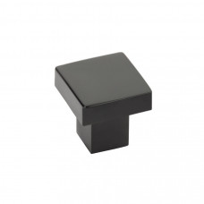 Modern Rectangular Hunter Knob Flat Black 1-5/8