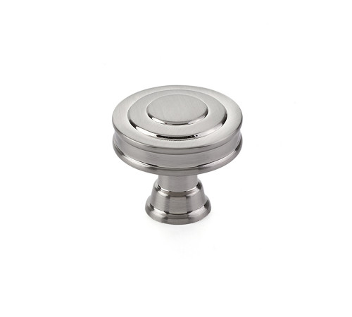 Transitional Heritage Glendon Knob Satin Nickel 1 5/8 Transitional Heritage Glendon Knob Satin Nickel 1 5/8