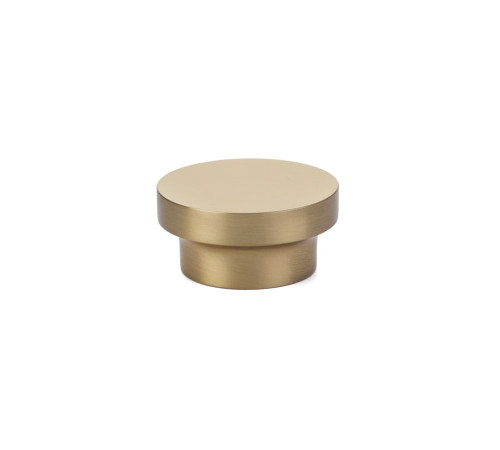 Urban Modern District Knob Satin Brass 1 5/8
