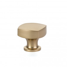 Urban Modern Freestone Knob Satin Brass 1 1/4