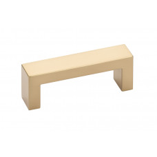 Modern Rectangular Keaton Pull Satin Brass 10