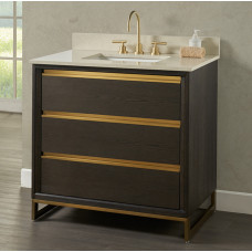 Ambassador 36″ Vanity – Burnt Chocolate Ambassador 36″ Vanity – Burnt Chocolate