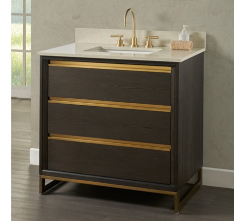 Ambassador 36″ Vanity – Burnt Chocolate