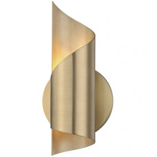 Evie LED 5 inch Aged Brass ADA Wall Sconce Wall Light