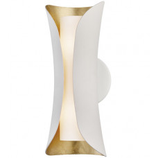 Josie 2 Light 5 inch Gold Leaf / White Wall Sconce Wall Light in Gold Leaf and White