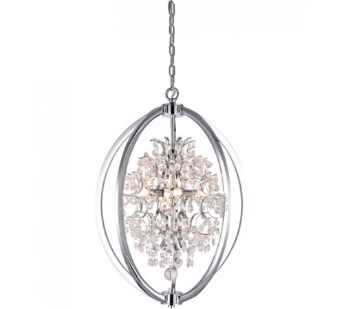 Canada 4 Light 18 inch Chrome Chandelier Ceiling Light