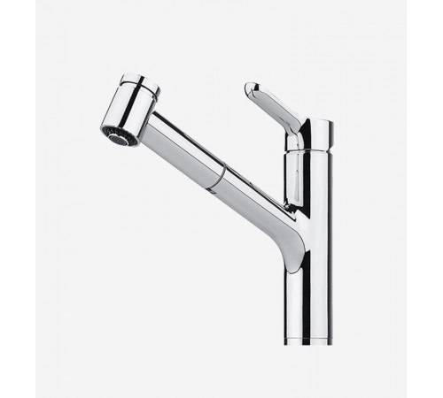 Single Lever Sink Mixer, Swivel Spout And Pull-Out Spray