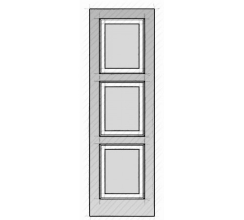 3-Equal Panel Door