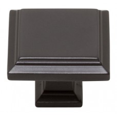 Sutton Place Square Knob 1 1/4 Inch Modern Bronze