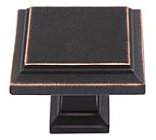 Sutton Place Square Knob 1 1/4 Inch Venetian Bronze 