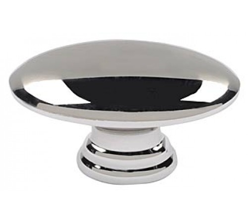 Egg Knob 1 1/2 Inch Polished Nickel