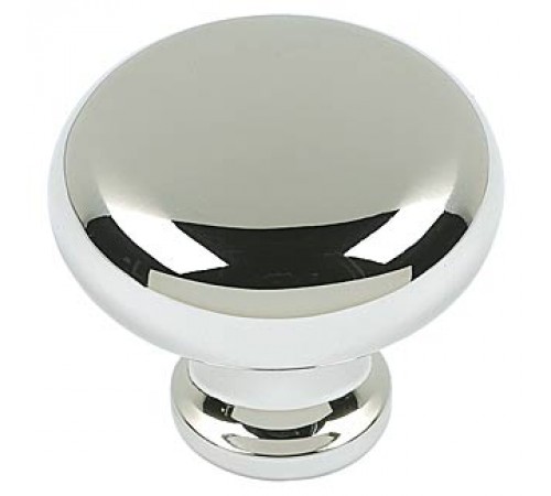 Round Knob 1 1/4 Inch Polished Nickel Round Knob 1 1/4 Inch Polished Nickel