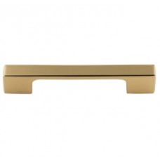 Thin Square Pull 3 3/4 Inch (c-c) French Gold