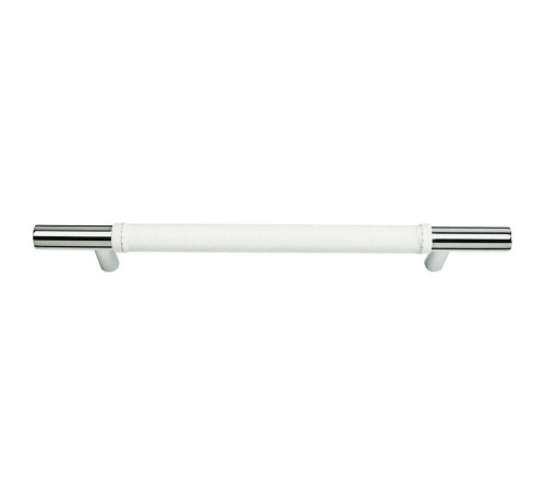 Zanzibar White Leather Pull 6 5/16 Inch (c-c) Zanzibar White Leather Pull 6 5/16 Inch (c-c)