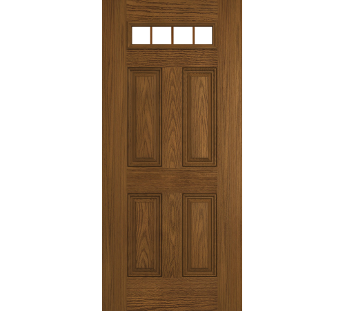 Oak Top View Rectangle 4-Panel Glass Panel Oak Top View Rectangle 4-Panel Glass Panel