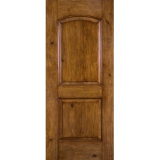 2-Panel Knotty Alder Arch Top All Panel