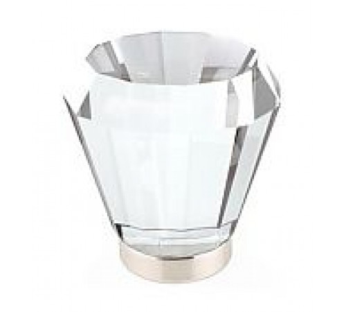 Crystal Brookmont Knob Satin Nickel 1