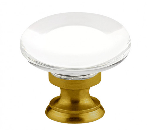 Crystal Providence Knob Antique Brass 1 3/4