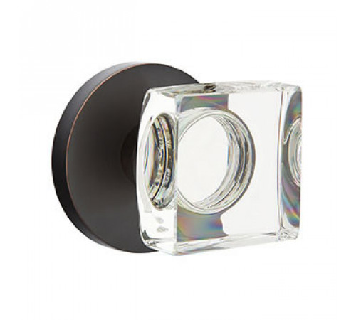 Disc & Square Crystal Knob Privacy