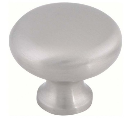 Round Knob 1 1/4 Inch Brushed Nickel