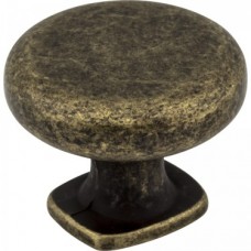 Belcastel 1 Knob Distressed Antique Brass 1-3/8