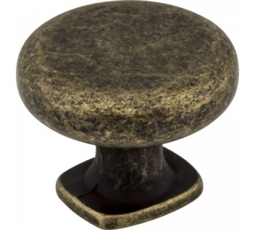 Belcastel 1 Knob Distressed Antique Brass 1-3/8