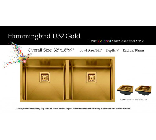 Humming Bird Double Castle Bay Sink